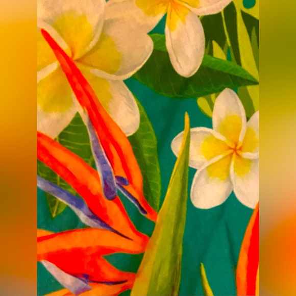 Wow! Washed unworn. KATE & MALLORY OS 32” lSwimsuit cover Hawaiian Poncho Wrap - Picture 9 of 11